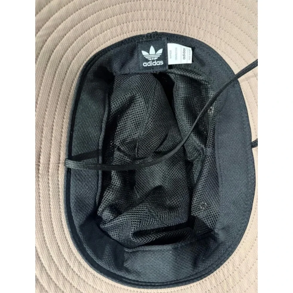 Adidas Originals Webbing Boonie Hat L/XL Trace Brown Black JK0044B Trefoil Logo